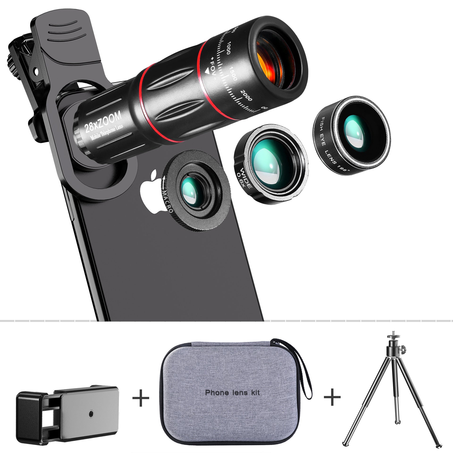 Mobile Phone Telephoto Lens Wide-Angle Telephoto