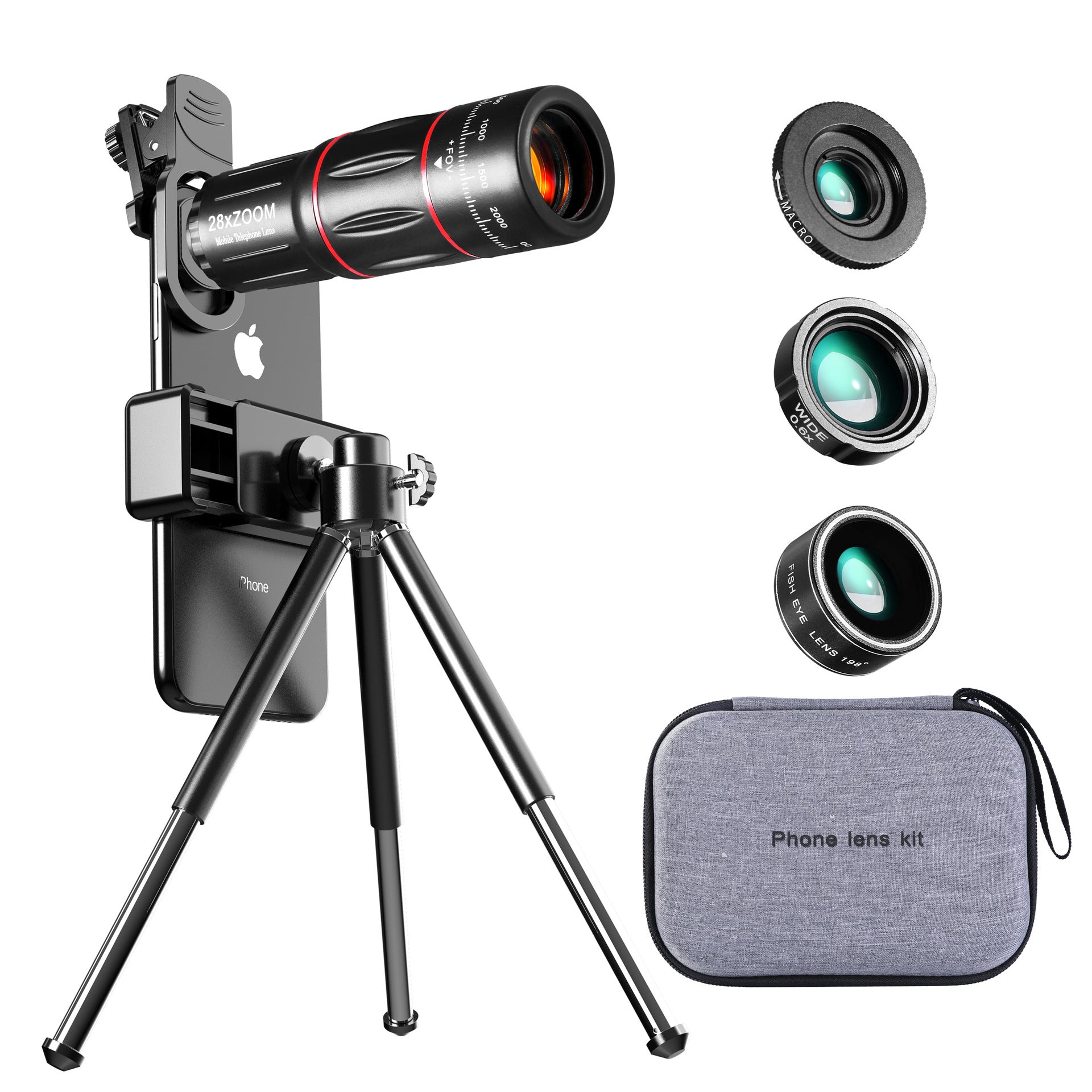 Mobile Phone Telephoto Lens Wide-Angle Telephoto